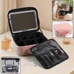 Premium LED Light Makeup Organizer Box