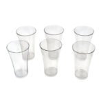 Stylish look Juicy Glass, Transparent Glasses Set 300ml 6pcs