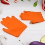 Silicone Thumb and Finger Protector Gloves for Cutting, Harvesting, and Vegetable Prep