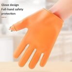 Silicone Thumb and Finger Protector Gloves for Cutting, Harvesting, and Vegetable Prep - Image 2