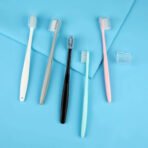 children Adults Ultra Soft-bristled Toothbrush With Cover (10 Pcs Set) - Image 4
