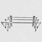 Stainless Steel Wall-Mounted Folding Clothes Drying Rack ? Space-Saving & Durable, Stylish for Indoor & Outdoor Use