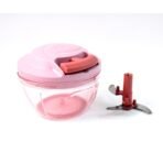 Power-X Hand-Pull Vegetable Chopper 500ml Manual Food Processor with Triple Stainless Steel