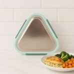 Ganesh Trinity 2-Piece Stainless Steel Triangle Lunch Box Set - Image 5