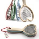 Heart Grater Set and Heart Grater Slicer Used Widely for Grating and Slicing of Fruits, Vegetables, Cheese Etc. Including All Kitchen Purposes. - Image 5