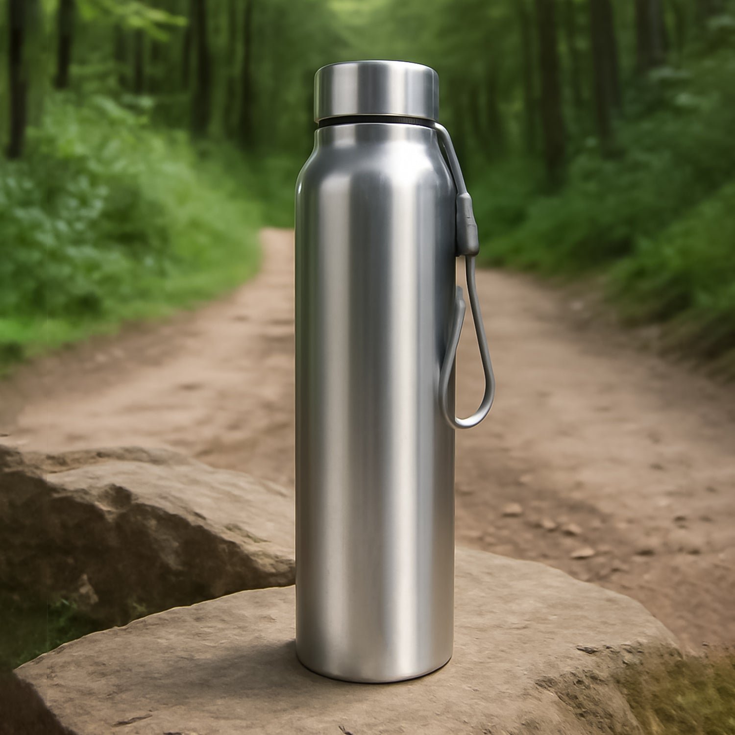 12260_ss_water_bottle_1000ml.jpg Stainless Steel Single Wall Drink Water Bottle (1000 ML) - Image 1