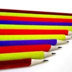 Small Velvet Pencil (1 Pc) | Mix Color & Design | Fuzzy Flocked Pencil for Kids | Unique Novelty Stationery & School Supplies - Image 3