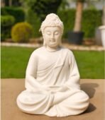 Meditating Buddha Statue - Serene Resin Idol in Dhyana Mudra for Home Decor, Yoga Studio, & Spiritual Gifts - Image 3