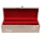 Velvet Bangle Box for Women ? Jewelry Storage Organizer with Compartments | Bridal Bangle Case for Wedding & Travel | Traditional Indian Bangle Holder Box(single rod ) - Image 2