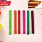 Small Velvet Pencil (1 Pc) | Mix Color & Design | Fuzzy Flocked Pencil for Kids | Unique Novelty Stationery & School Supplies - Image 2
